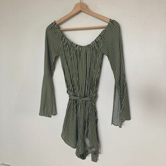 One piece Romper - green stripe - Silence + Noise size XS - Picture 2 of 15